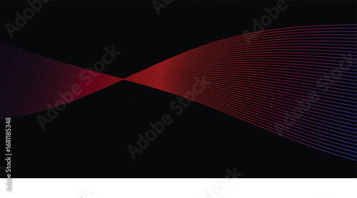 Abstract decorative spiral perspective with dimensional smooth flow