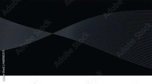 Abstract decorative spiral perspective with dimensional smooth flow