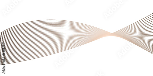 Abstract smooth wave illusion with elegant modern perspective