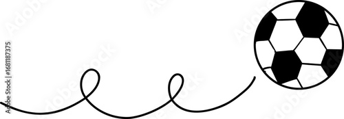 Bounced ball comic manga effect, doodle line hand drawn ball jump trajectory, ball motion expression. Sketch movement