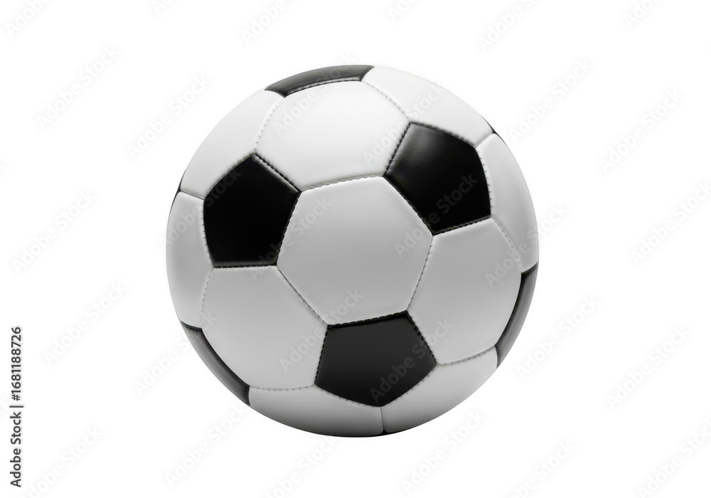 Fototapeta premium Classic soccer ball isolated on transparent background
