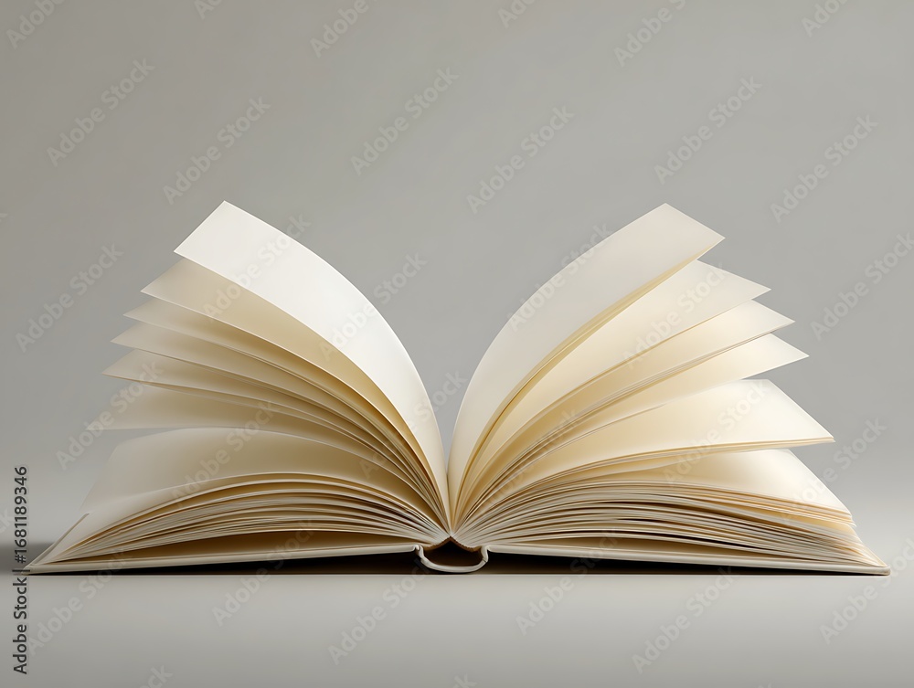 Fototapeta premium Unfurled Manuscript exhibiting Unwritten Surfaces 