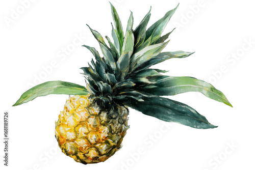 pineapple on white background