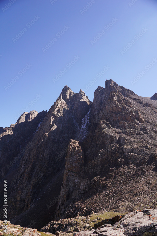 Fototapeta premium mountain landscape with blue sky