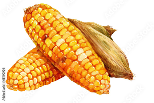 corn isolated on white background