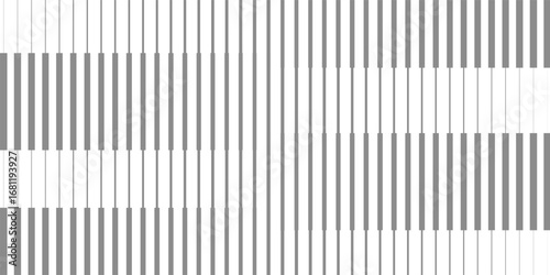 Acrylic satin corrugated glass texture light gray background. Blurred soft ribbed transparent striped door window overlay. Metal silver reeded polycarbonate sheet.