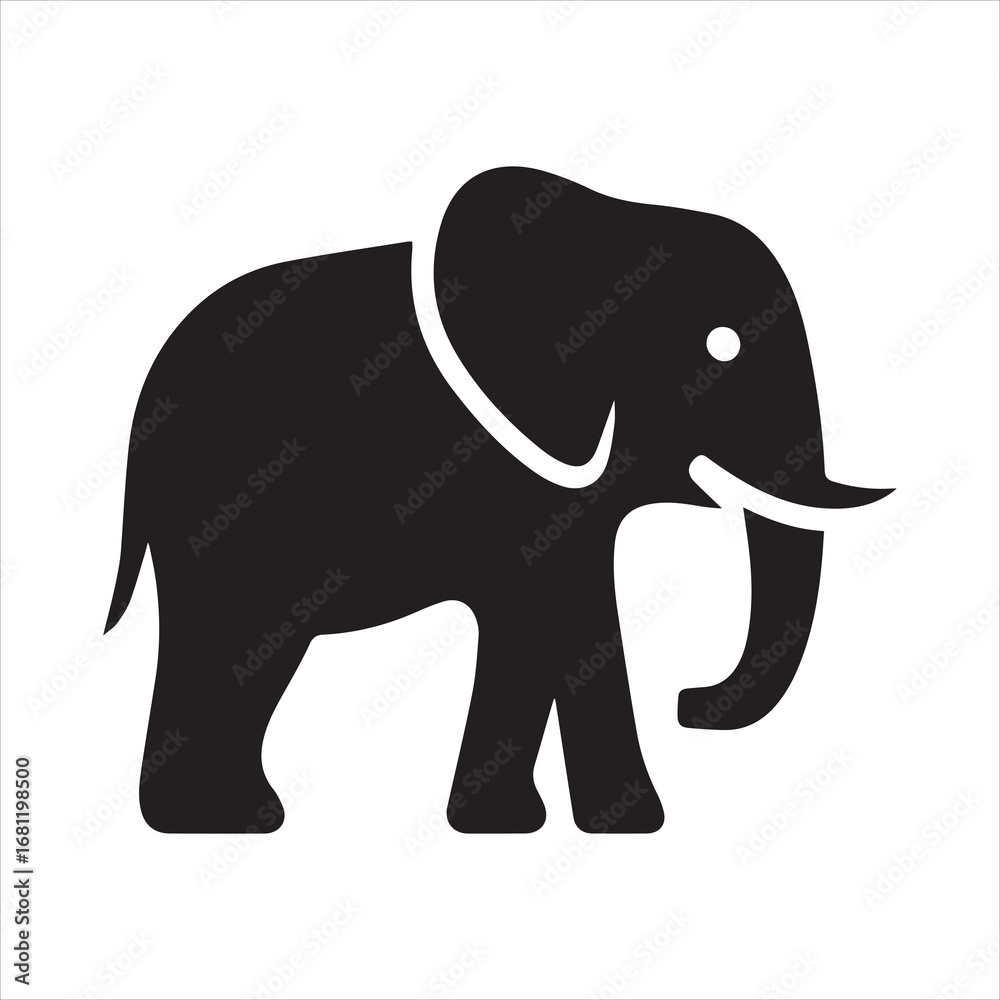 Fototapeta premium elephant vector icon