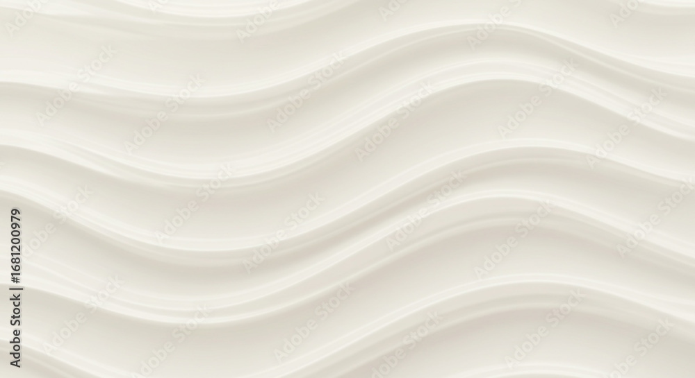 Obraz premium Elegant soft cream wavy texture background with subtle light and shadow creating depth