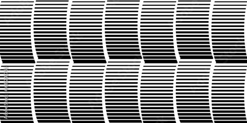 abstract monochrome geometric black thin to thick wave line.