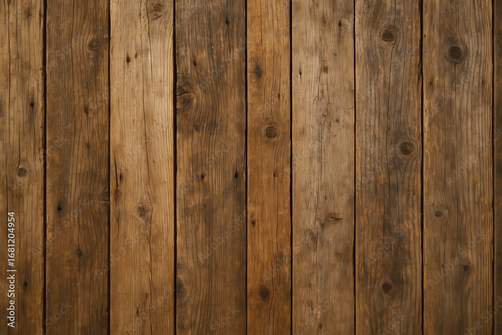 Naklejka premium Weathered Barn Wood Plank Wall With Natural Aging and Rustic Character