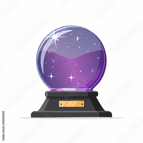 Mystical Purple Crystal Ball Fortune Telling, Magic, Prediction, Astrology, Fantasy