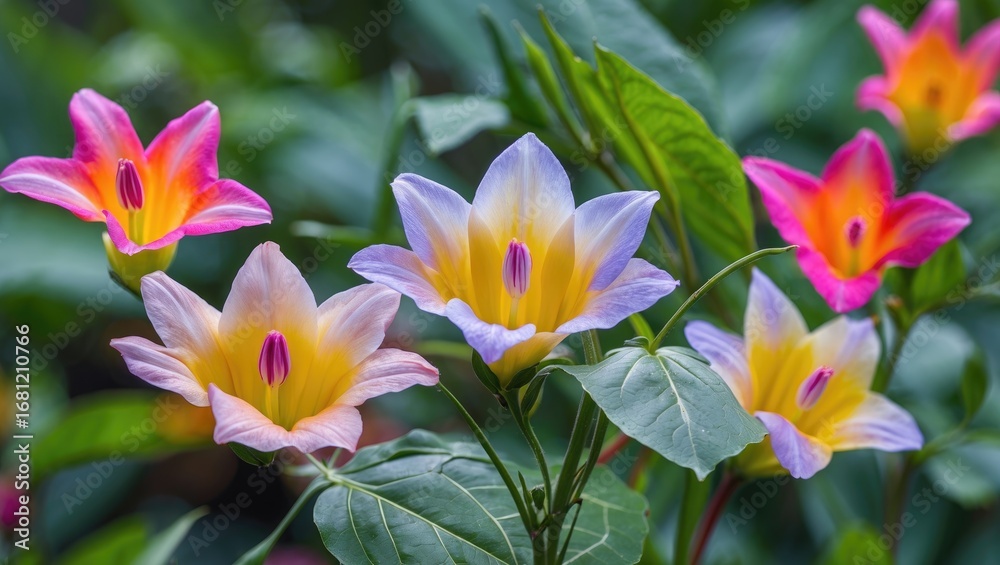 Fototapeta premium Understanding how flowers contribute to pollination and natural scenery with their colorful blooms