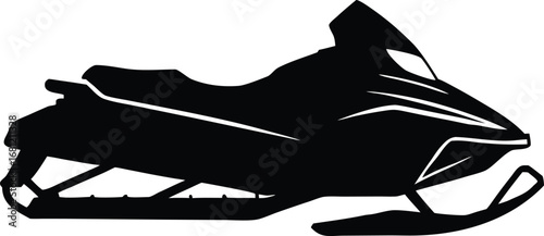 snow track motor sled vector design
