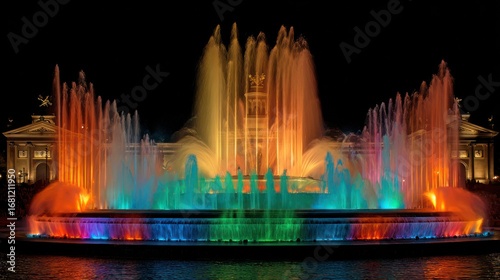 Spectacular Night Show: Montju?c Magic Fountain in Barcelona