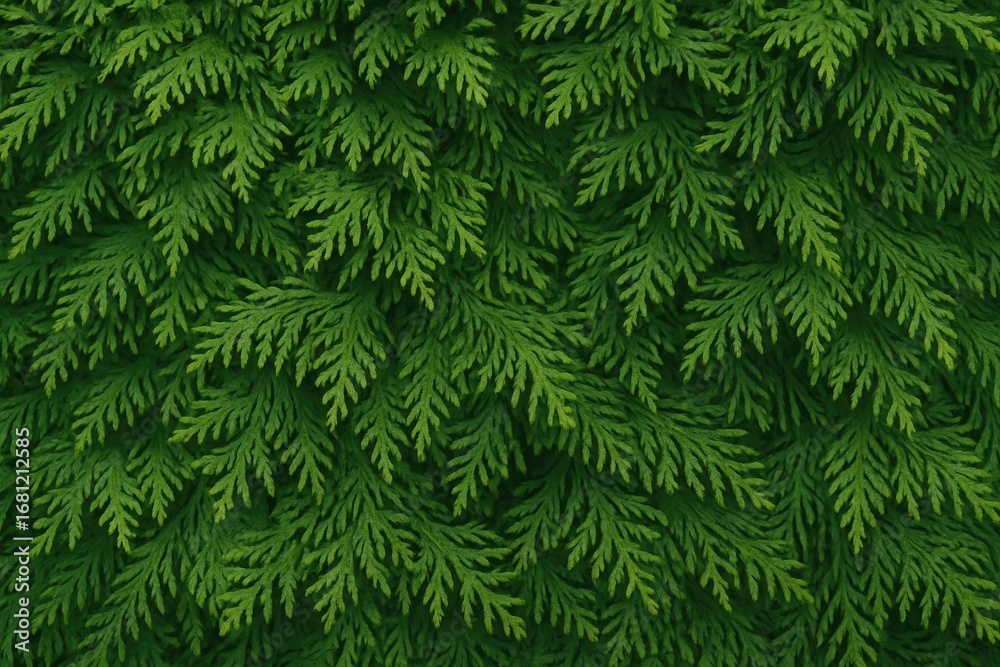 Nature-inspired wallpaper showcasing Thuya tree branch textures and plant motifs Nature-inspired wallpaper showcasing Thuya tree branch textures and plant motifs