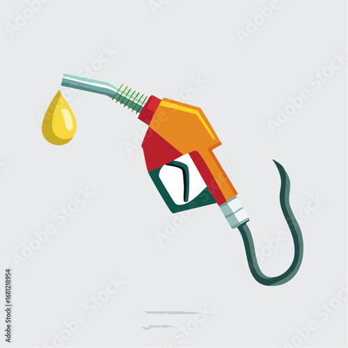 Colorful Pixel Art Gas Pump Illustration