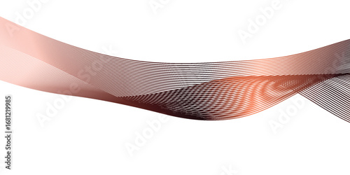 Abstract fluid grid pattern with smooth modern flow perspective