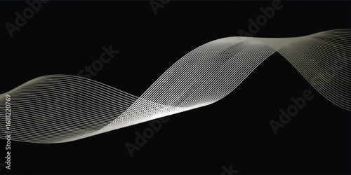 Abstract decorative fluid design with smooth modern structure