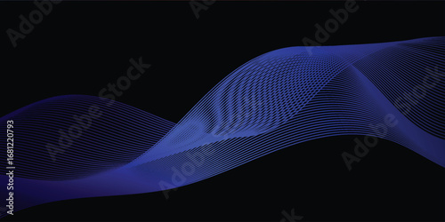 Abstract decorative fluid design with smooth modern structure