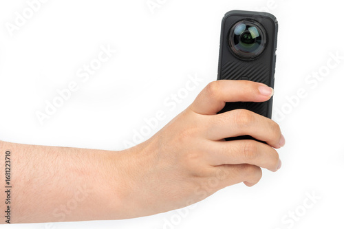 Wallpaper Mural Action camera in hand Torontodigital.ca