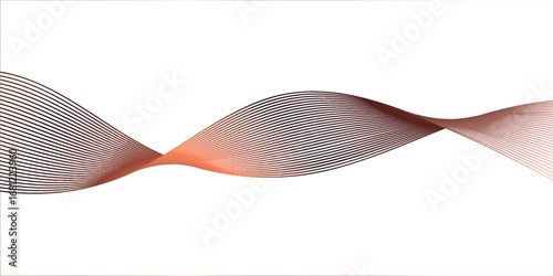 Abstract trendy design with smooth wave flow and harmony