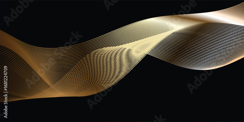 Abstract harmony design with smooth wave dimensional perspective