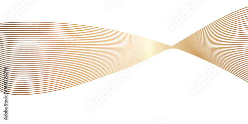 Abstract optical illusion with dimensional smooth wave flow