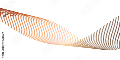 Smooth geometric abstract wave artwork with dimensional depth