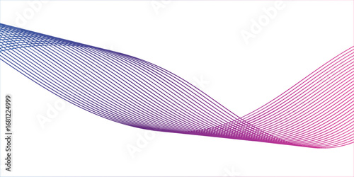 Minimal decorative abstract design with smooth flowing motion