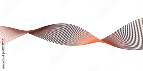 Abstract artistic background with smooth swirling gradient lines