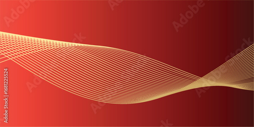 Abstract dynamic structure with futuristic minimal flowing lines
