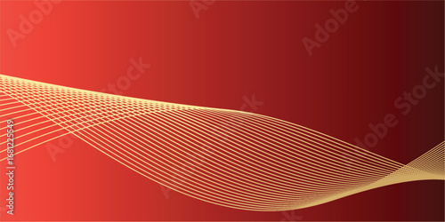 Abstract dynamic structure with futuristic minimal flowing lines