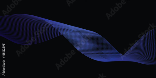 Abstract decorative wave background with futuristic fluid style