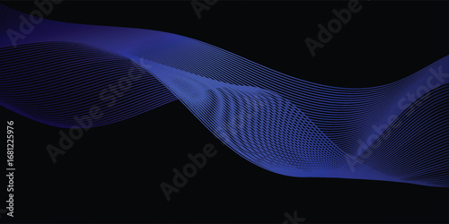 Abstract decorative wave background with futuristic fluid style
