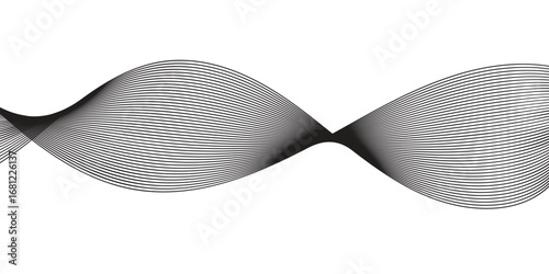 Futuristic abstract wave texture with smooth dimensional movement