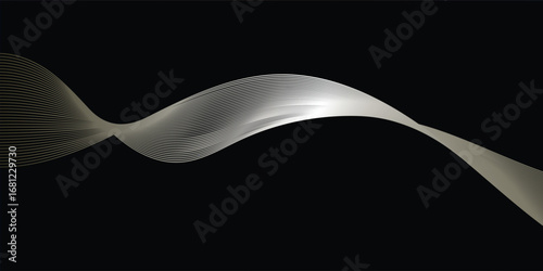 Abstract flowing wave background with smooth futuristic motion design