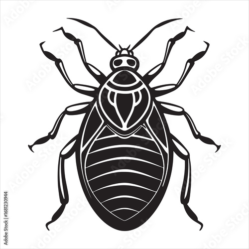A Detailed and Scientific Portrait of a Bed Bug, a Flat and Oval-Shaped Insect Known for Sucking Blood and Causing Itchy Bites