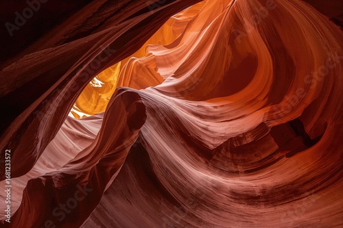 Amazing pattern and texture of a scenic canyon background, abstract nature landscape with summer light