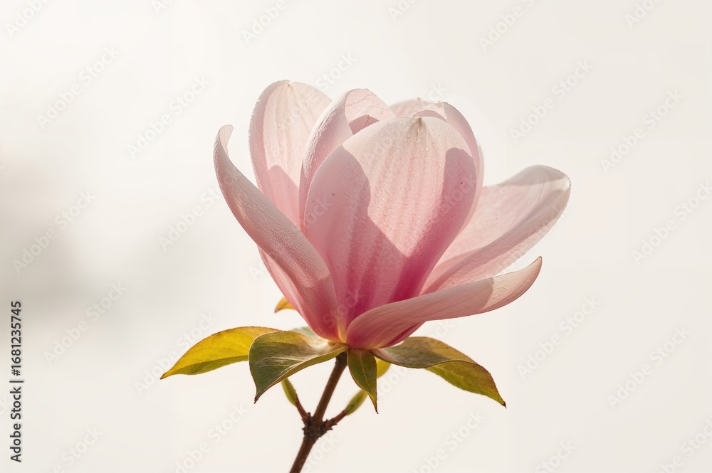 Fototapeta premium Lovely pink magnolia blooming this season