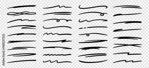 hand drawn highlight illustration marks for title and text