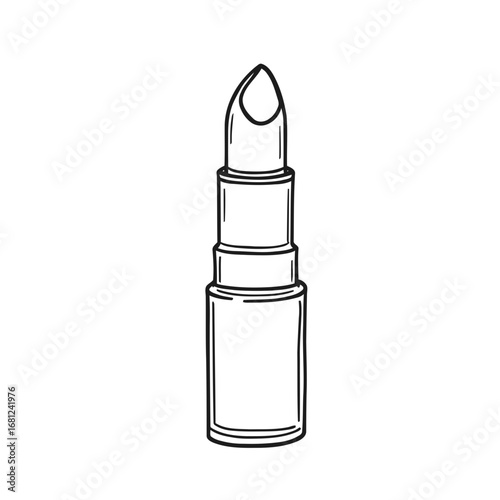 Red lipstick bullets are isolated on a white background, resembling war ammunition