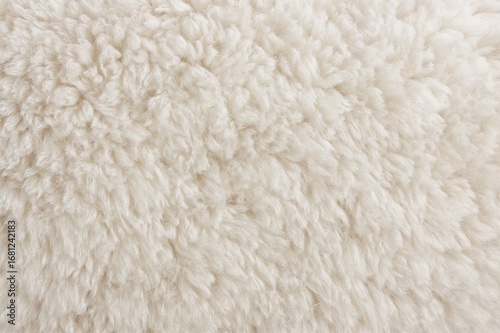 Wallpaper Mural Top view of a soft white teddy bear plush fabric background Torontodigital.ca