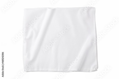 Wallpaper Mural Overhead shot of a wrinkled white towel, used as a decorative food accessory. Torontodigital.ca