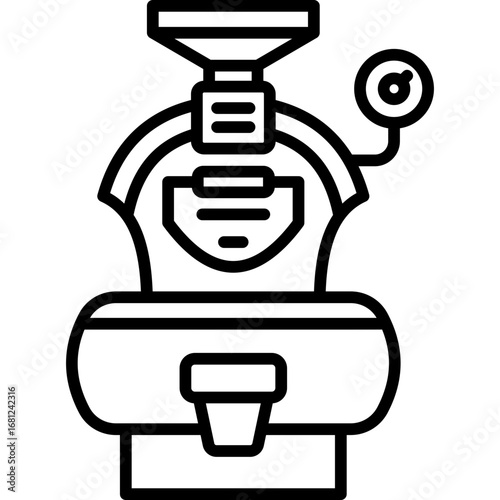 Coffee Roaster Line Icon