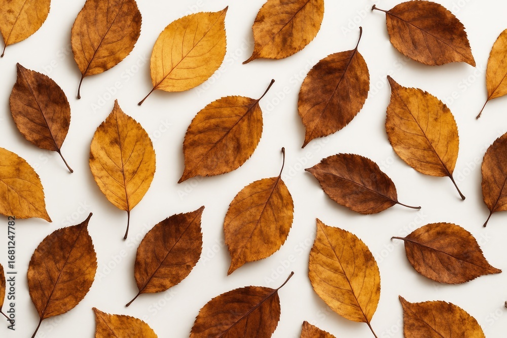Naklejka premium Declining Fall Leaves