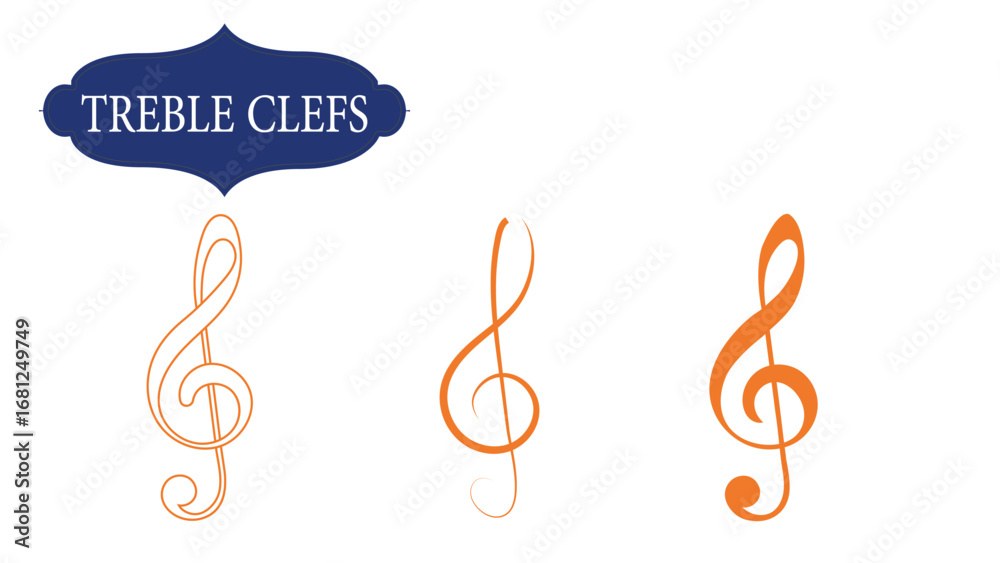 Fototapeta premium Trable Clefs Vector