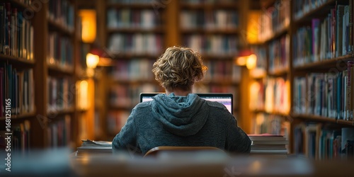 A man is sitting at a table with a laptop open in front of him.