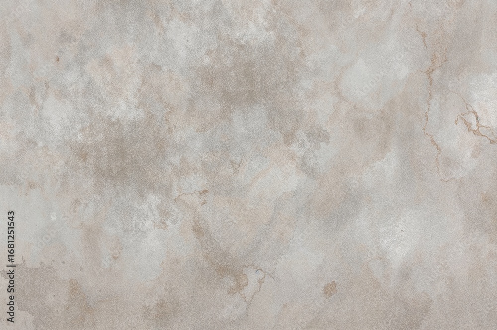Naklejka premium Weathered grey marble pattern backdrop, aged cement plaster outdoor wall with coarse texture, assorted ceramic floor tile design