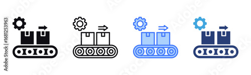 Production icon sheet multiple style collection