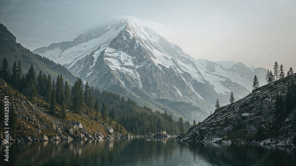 Fototapeta premium Mountain Hiking Adventure